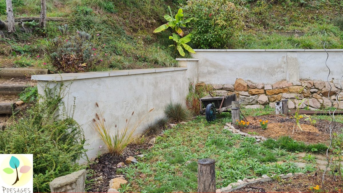 Ouvrage de soutènement paysager