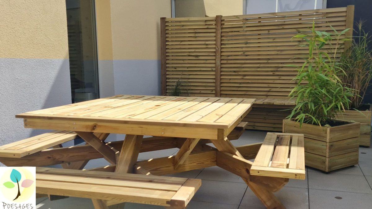 Patio du service de réanimation de l’hôpital d’Annecy